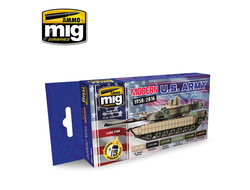 Ammo MIG: Набор акриловых красок: Цвета техники США
