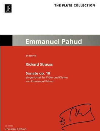 Strauss, Richard Sonate op.18 für Violine und Klavier für Flöte und Klavier Pahud, Emmanuel, Arr.