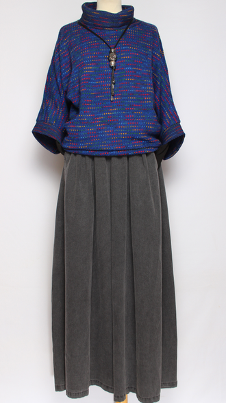 ДЖЕМПЕР БОХО "КИМОНО"  пёстрый джинс, сирень, электрик, трава, хаки, черный до р.50