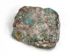 Бирюза с пиритом, необработанный, дикий образец, США, Аризона (23*21*8 мм, 5,3 г) №37590