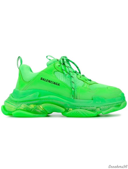 Balenciaga Triple S Clear Sole Green/Зеленые 2019 Женские (36-40)