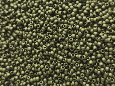 Toho 11/0 - 5г - 617 Металлизированный матовый темно-оливковый (TR-11-617)