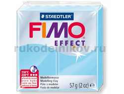 полимерная глина Fimo effect, цвет-aqua 8020-305 (светло-голубой), вес-57 гр