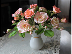 Букет из полимерной глины "Love" ЕСТЬ В НАЛИЧИИ.