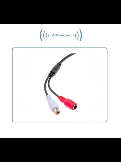 MIC-03 Высокочувствительный микрофон для систем видеонаблюдения, подключение IP видеокамер с аудио каналом. (металл.) всепогодный. ( -25°C~85°C)
