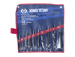 Набор выколоток, бородков, кернеров, 10 предметов KING TONY 1010PR