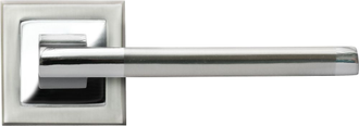 Комплект ручек дверных RAP 17-S  белый никель/хром RUCETTI