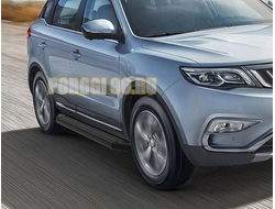 Пороги на Geely Atlas (2018-…) Black-Premium