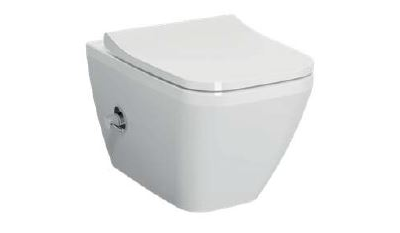 Подвесной унитаз Vitra Integra Square, 54 см, безободковый, с функцией биде и встроенным смесителем, 7082B003-7209