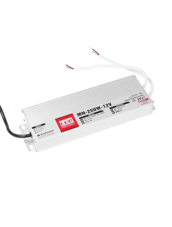 Герметичный блок питания 250W 12V IP67 Extra Slim (12V/21A/250W) (4LED/IP67 металл/1 год)