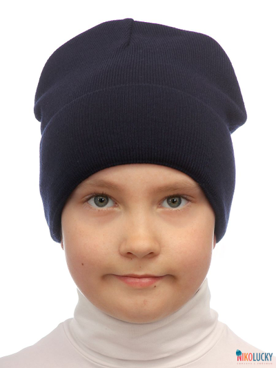 Шапка 22202-01 темно-синий 48-52