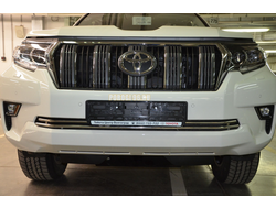 Решетка передняя d16 для Toyota Land Cruiser Prado 150 (2017-...)