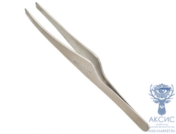 Пинцет для бровей Solinberg G801 (заводская заточка) серебристый, наклонное окончание