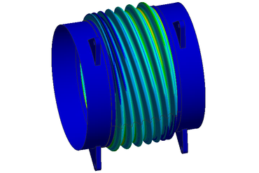 Расчет на прочность и сейсмостойкость многослойного сильфонного универсального неразгруженного компенсатора