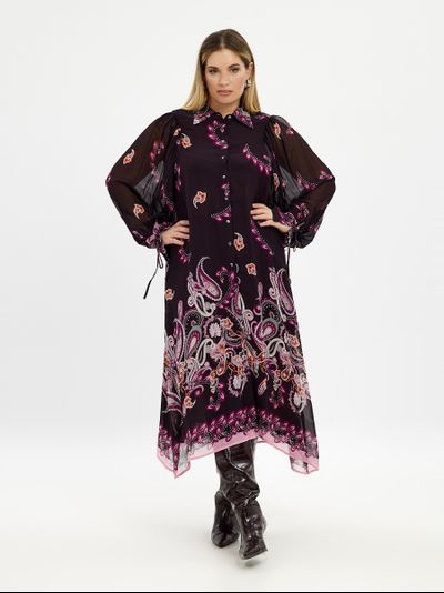 Классические женские брюки с люрексом для полных женщин