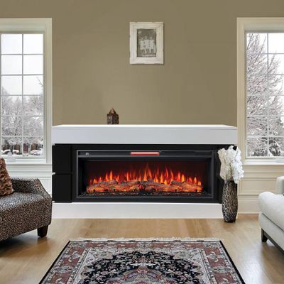 Линейный электрокамин Норман WT-DK с очагом Joker 45