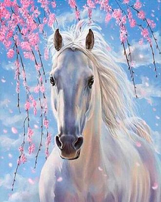 Картина по номерам 40х50 GX 8528 Красавица лошадь (Оптом)