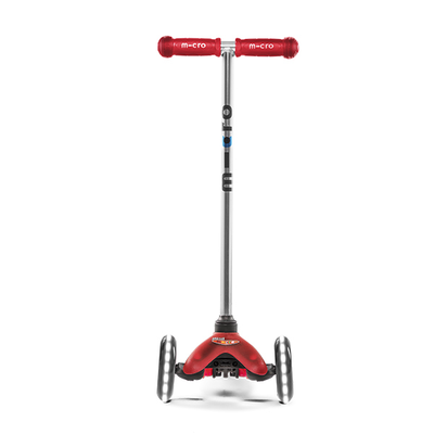 Самокат MINI MICRO КРАСНЫЙ LED СВЕТЯЩИЕСЯ КОЛЕСА