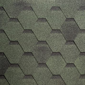 Гибкая черепица шинглас shinglas соната зеленая