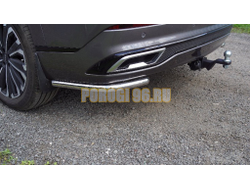 Защита задняя (уголки) 42,4 мм ТСС для Jaecoo J8 2024-