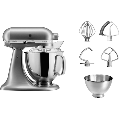 Планетарный Миксер KitchenAid ARTISAN 4.8л., серебристый, 5KSM175PSECU