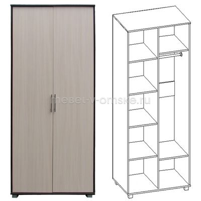 ФР481 Шкаф "Джон" 2-х дверный. Размер: 900х2100х600.