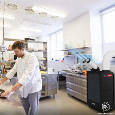 Кондиционер промышленный мобильный Ballu Heavy Pro BGK5 с комплектом воздухоотводов