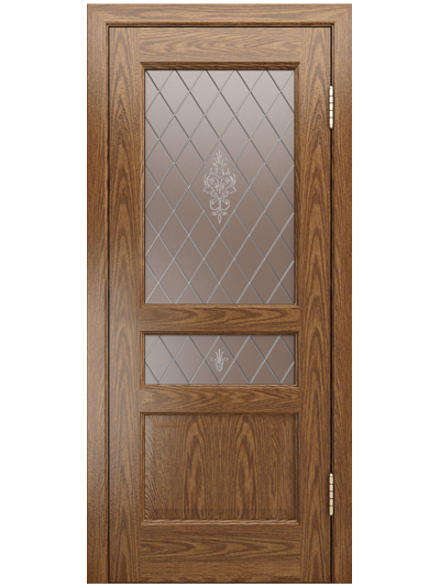 ЛАЙНДОР (УЛЬЯНОВСК)/ МОДЕЛЬ КАЛИНА-К/ ПОЛОТНО ОСТЕКЛЕННОЕ/ НАТУРАЛЬНЫЙ ШПОН ДУБА/ ТОН 45 (ДУБ НАТУРАЛЬНЫЙ РУСТИКАЛЬНЫЙ)