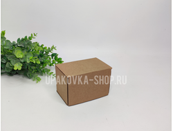 Коробка с откидной крышкой 100*70*70 мм БУРЫЙ