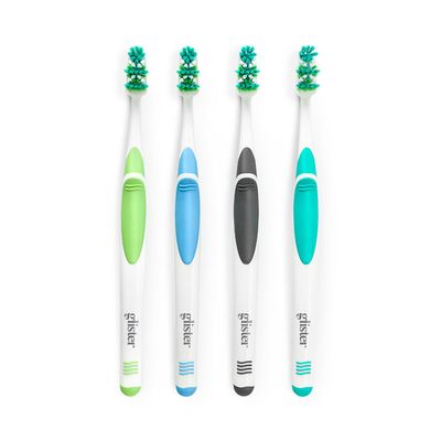 Glister Универcальные зубные щетки для взрослых (средняя жесткость щетины), 4шт.в упак.