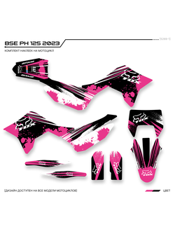 Наклейки на мотоцикл BSE PH 2023 #5269-1
