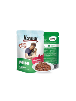 Karmy (Карми) влажный корм (пауч) для собак мелких пород, индейка 80 г