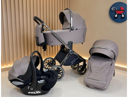 Детская коляска 3 в 1 Luxmom 888X Коричневый