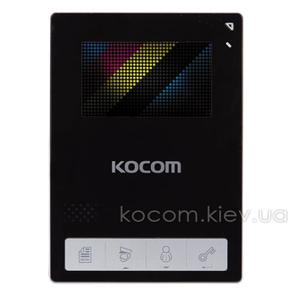 Комплект видеодомофона KCV-434 black + AVP-NG110 silver