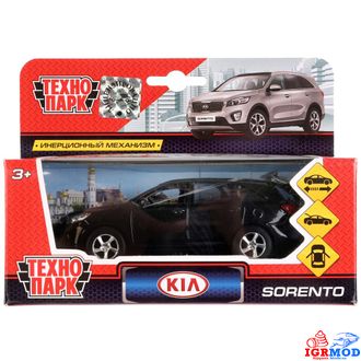 Машина металл &quot;KIA Sorento Prime&quot; черная 12 см (Технопарк) арт.SB-17-75-KS-N(BL)-WB