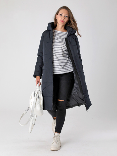 Пальто Арт 23418 т.син ЗИМА