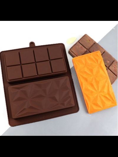 Силиконовая форма для дубайского шоколада 2 ячейки 19*21*2,5 см