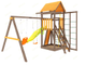Деревянная детская площадка для дачи "Панда Фани Fort" с сеткой