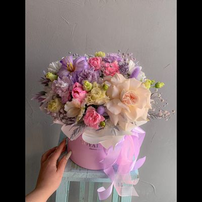 Композиция в лавандовой гамме