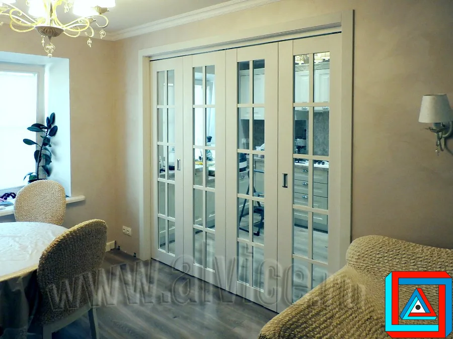 Складная перегородка из 4-х створок