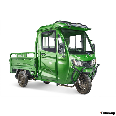 Грузовой электротрицикл Rutrike КАРГО Кабина 1500 60V1000W зеленый