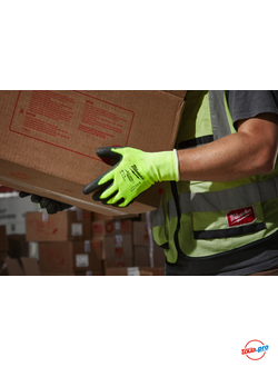 Перчатки сигнальные с сопротивлением порезам Milwaukee ур.1