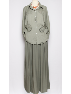 Брюки палаццо "ШТАПЕЛЬ1" бежевые, жёлтые, графит, чёрные, джинс до р.56