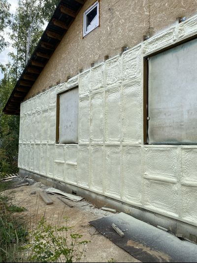 Утепление дома пенополиуретаном