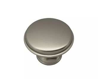 Ручка-кнопка RK-168, диаметр 27 мм, никель тусклый матовый