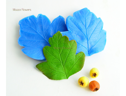 "Лист боярышника" Силиконовый молд (вайнер)