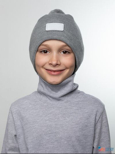 Шапка 24201-02 х/б подклад, серый 52-54