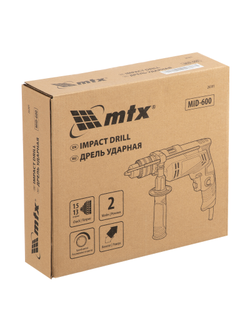 Дрель ударная MID-600, 600 Вт, 0-3000 об/мин, 0-48000 уд/мин MTX