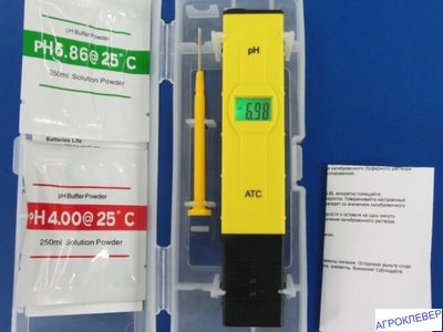 pH метр электронный c ATC (до десятых долей)
