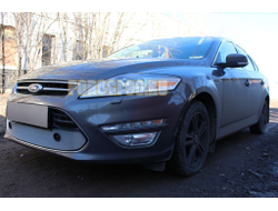 Защита радиатора Ford Mondeo IV 2010-2014 с парктроником chrome